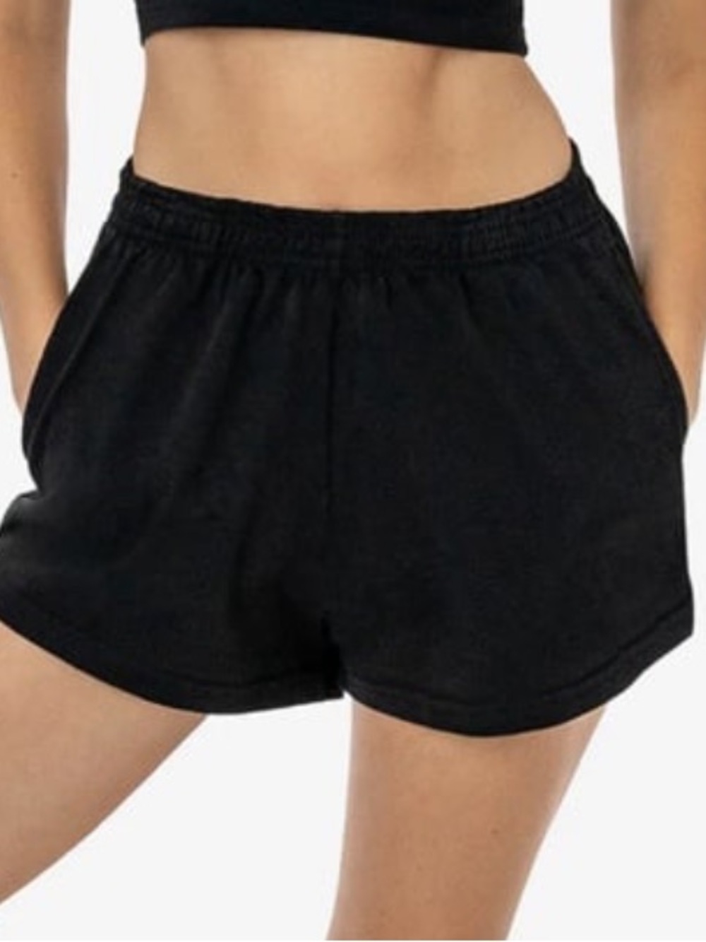 Los Angeles apparel HEAVY JERSEY GARMENT DYE SHORT SHORTS